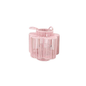 Pink Tall Woven Flower Lantern (20 cm)