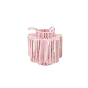 Pink Extra-Tall Woven Flower Lantern (28 cm)