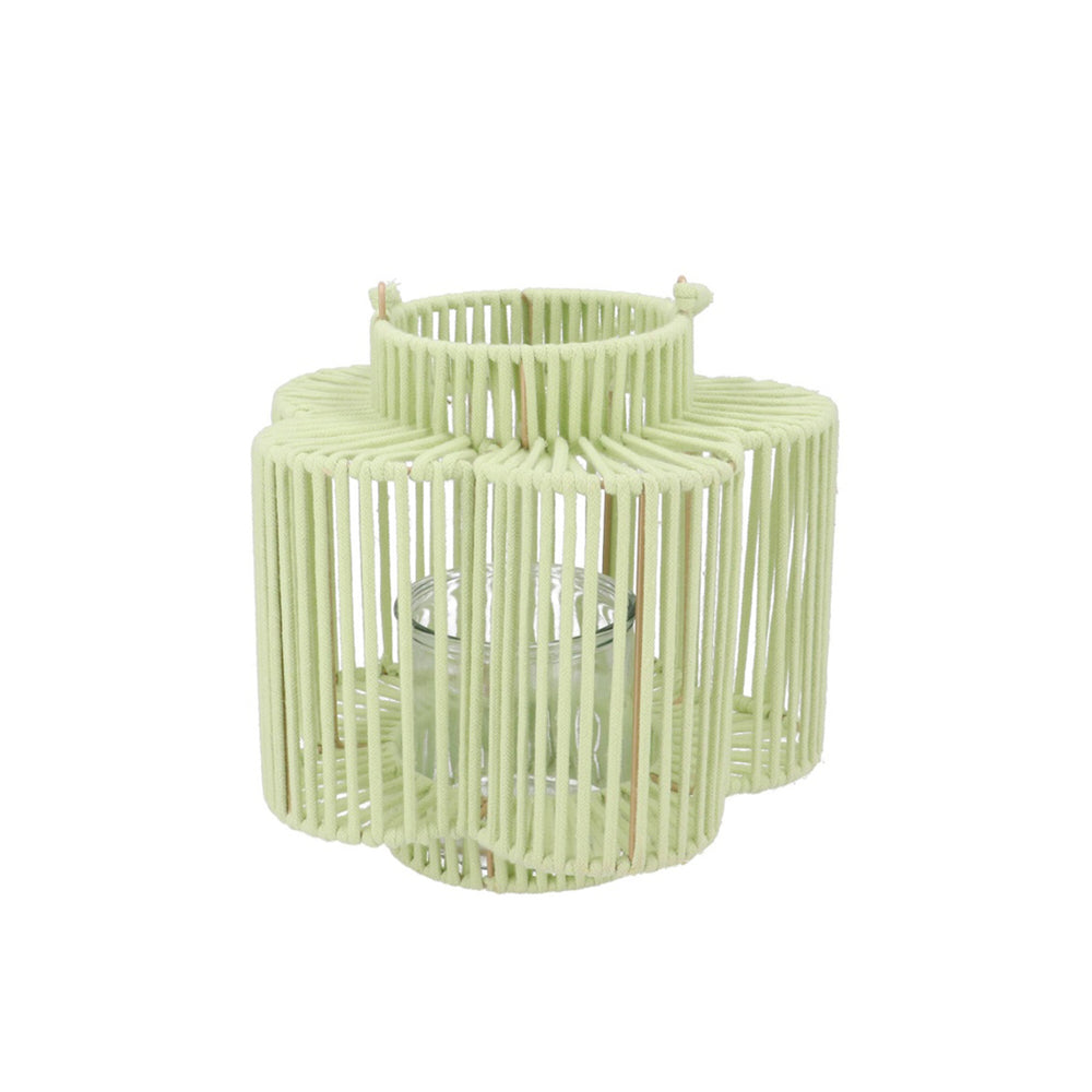 Pistache Extra-Tall Woven Flower Lantern (28 cm)