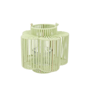 Pistache Extra-Tall Woven Flower Lantern (28 cm)