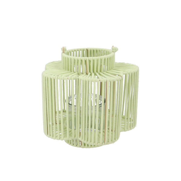 Pistache Extra-Tall Woven Flower Lantern (28 cm)