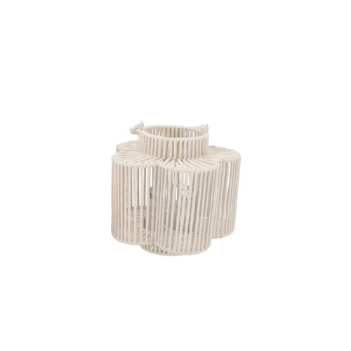 White Extra-Tall Woven Flower Lantern (28 cm)