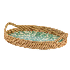 Oval Rattan Milk Glue Tray (36 cm)