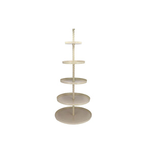 STORAGE SHELF SWIRL COZY SAND 63X63X155CM