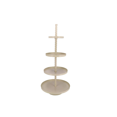 STORAGE SHELF SWIRL COZY SAND 56X56X125CM