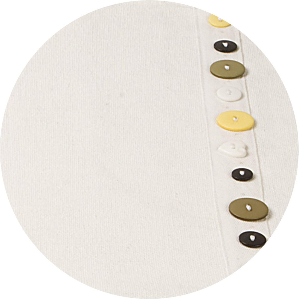 Ivory Button Placemat Set 4pcs (45 cm)