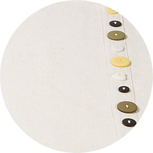 Ivory Button Placemat Set 4pcs (45 cm)