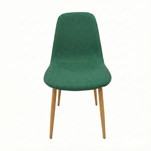 Green Polyester Linen Chair (87 cm)