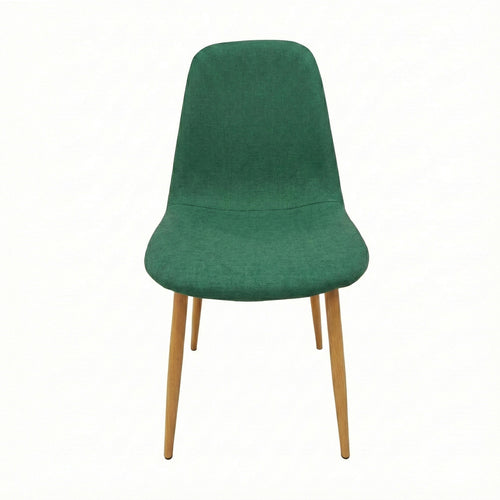 Green Polyester Linen Chair (87 cm)
