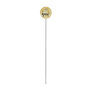 Iron Garden Stick With Text