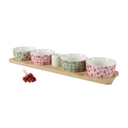 Bamboo Strawberry Tapas Set (40 cm)
