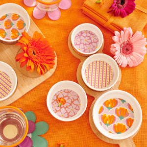 Porcelain Tapas Set With Flower (35 cm)