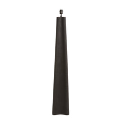 Matt Black Navelli Wood Floor Lamp (125 cm)