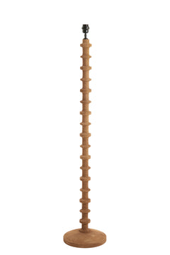 Floor lamp Ø30x135 cm CECILY wood matt grey-brown