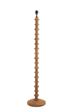 Floor lamp Ø30x135 cm CECILY wood matt grey-brown