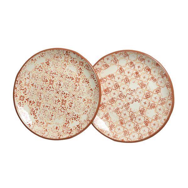 Terracotta Plate 2 Designs Each At (35.5 cm)