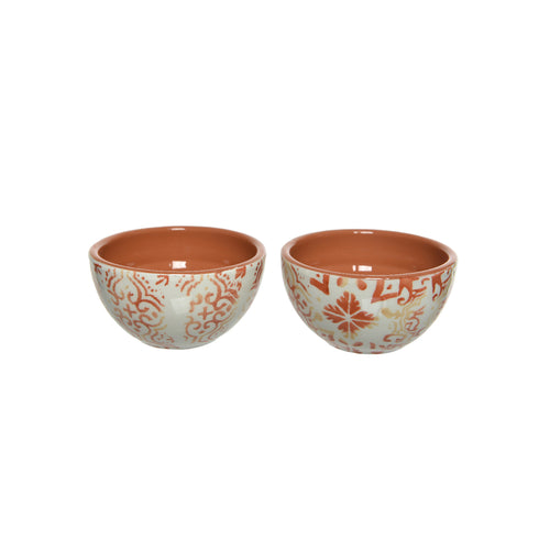 Terracotta Bowl 2 Designs (9.5 cm)