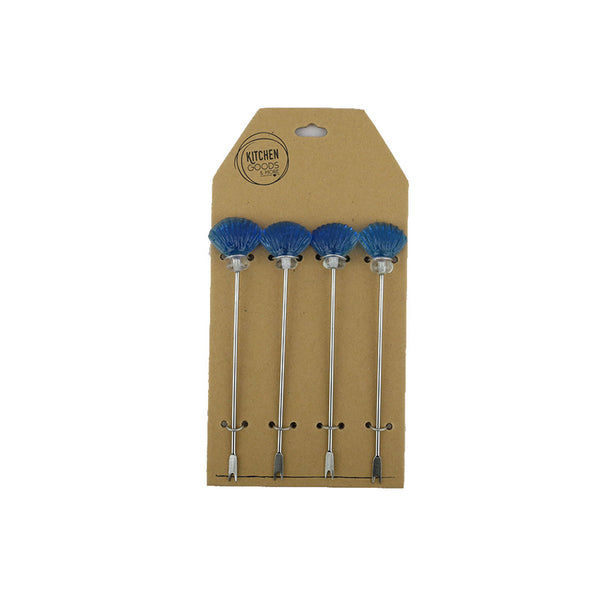 Glass Tapas Picks 3 Colours 4 Per Pack (21 cm)