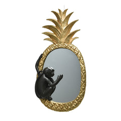 Pineapple Mirror With Monkey