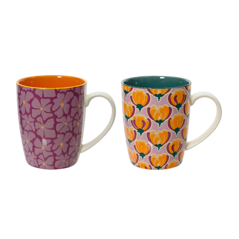 Two Colour Porcelain Mug (10 cm) Each At