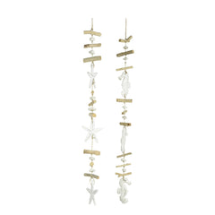Coastal Driftwood & Shell Hanging Garland 