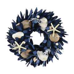 Wreath flower blue d24cm