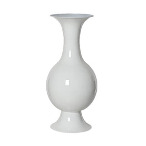 White High Gloss Enamel Iron Vase (56 cm)