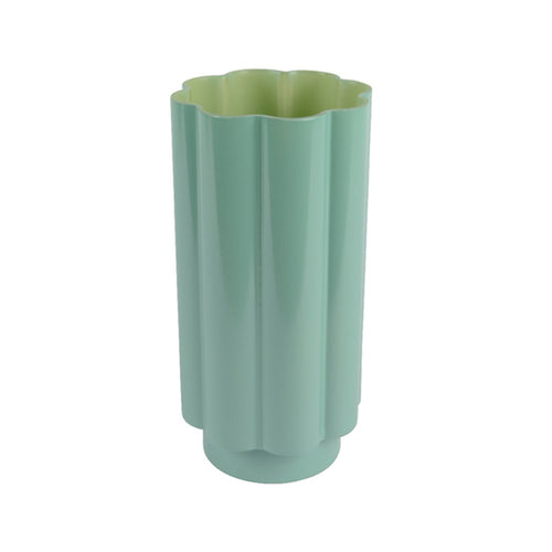 Blue Milky Finish Glass Vase (30 cm)