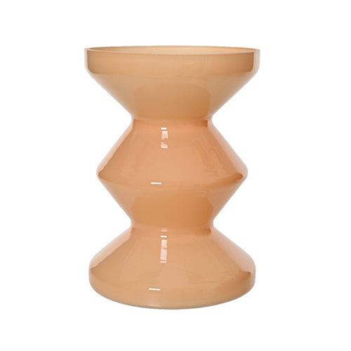 Sand Milky Finish Spray Glass Vase (24 cm)