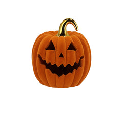 AUTUMN FLOCK SCOTTISH SPICE PUMPKIN FACE LED 17X17X21CM NM