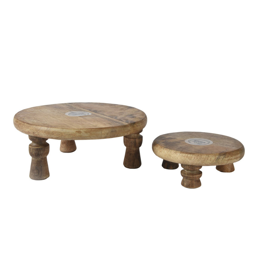 Natural Mango Wood Plate (25 cm) - Each