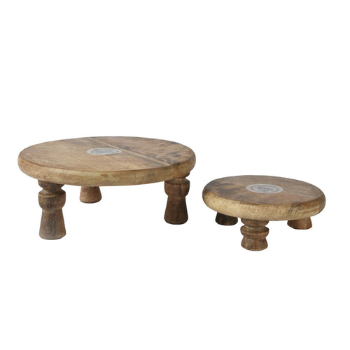 Natural Mango Wood Plate (25 cm) - Each