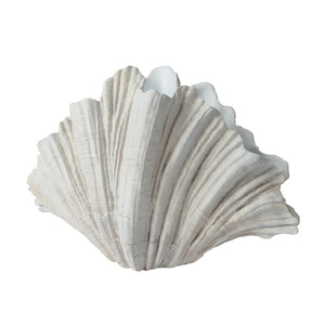 Large Clam Shell Polyresin Planter
