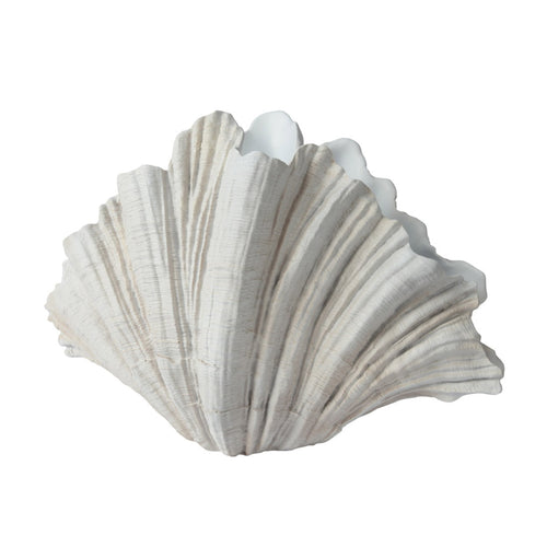 Large Clam Shell Polyresin Planter