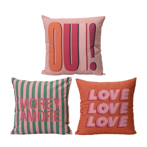 Typography Throw Pillow - Each At