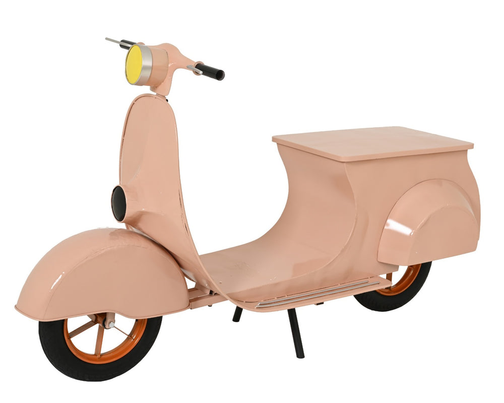 Decorative Pink Iron Scooter Model