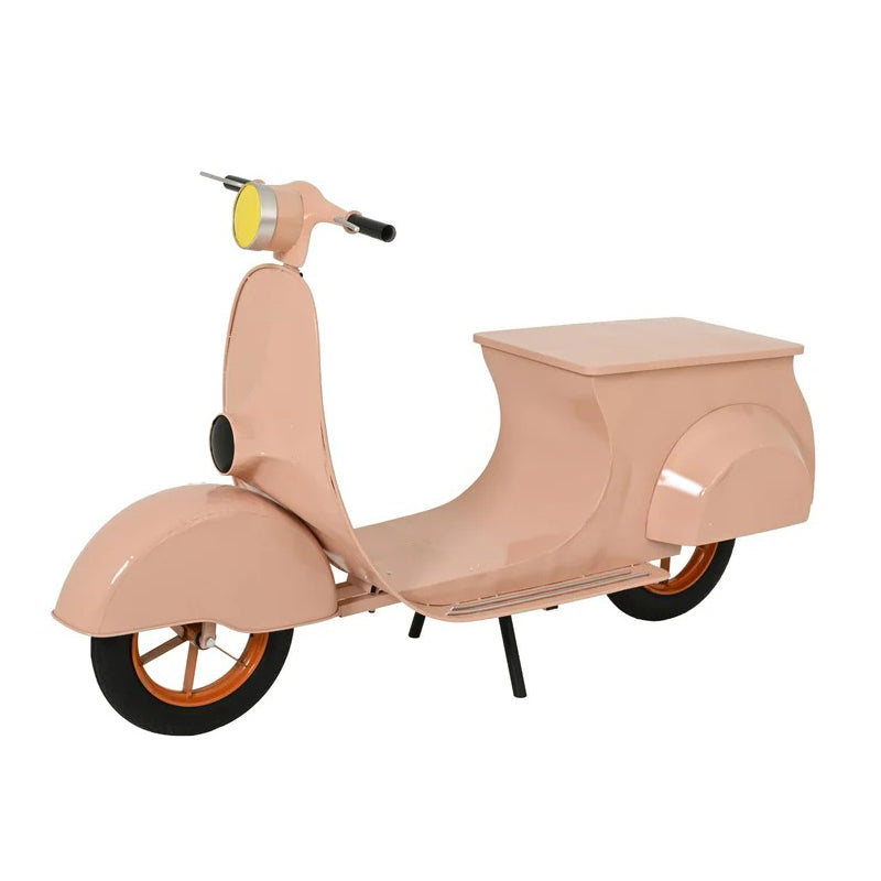 Decorative Pink Iron Scooter Model