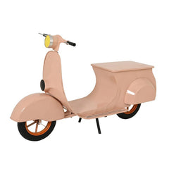 Decorative Pink Iron Scooter Model
