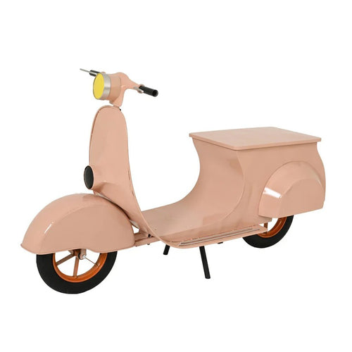 Decorative Pink Iron Scooter Model