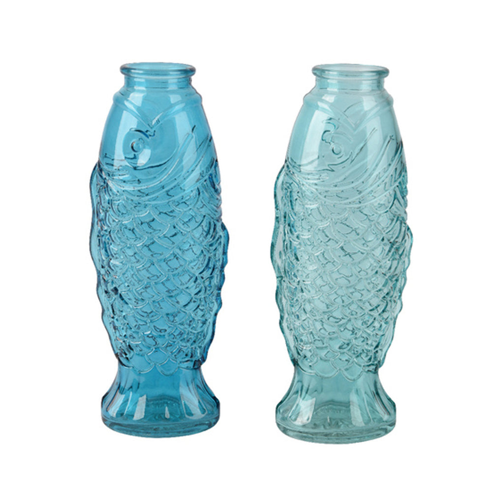 Transparent Glass Vase 2 Colors (24.2 cm) - Each At