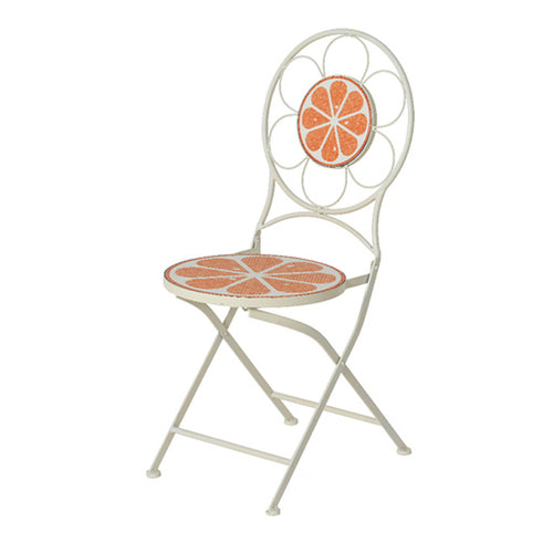 Orange Iron Outdoor Chair (92 cm)