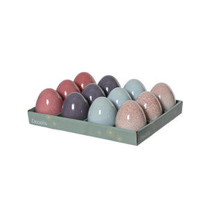 Reactive Glaze Porcelain Egg (8 cm) - Each At