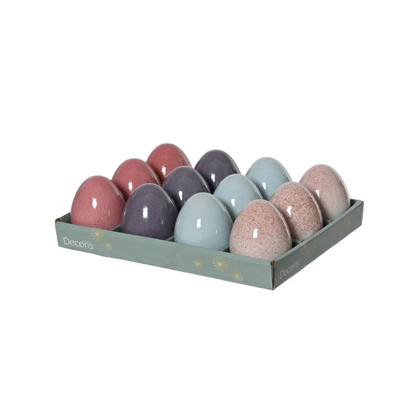Reactive Glaze Porcelain Egg (8 cm) - Each At