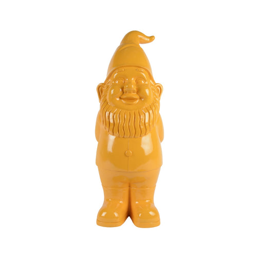 Orange Polyresin Gnome with Shiny Heart