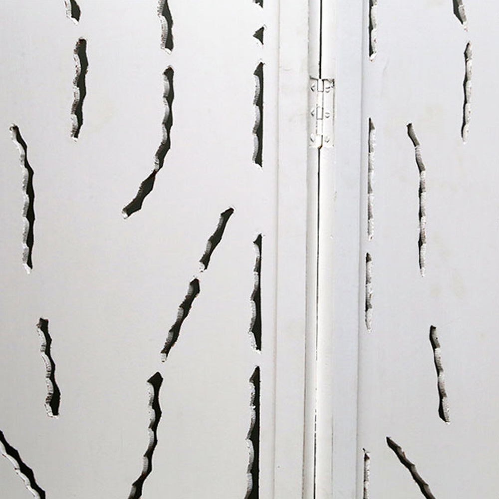 White Washed Mango Wood Leaf Screen (175 cm)