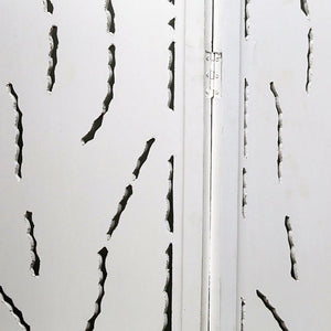 White Washed Mango Wood Leaf Screen (175 cm)