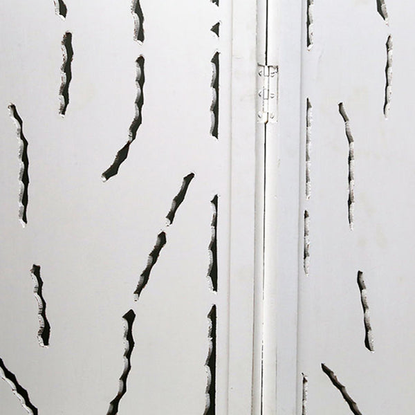 White Washed Mango Wood Leaf Screen (175 cm)