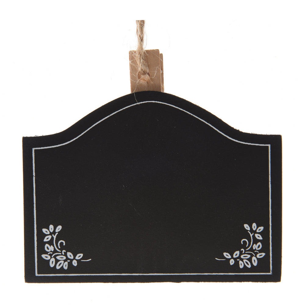 MDF Blackboard On Peg Black