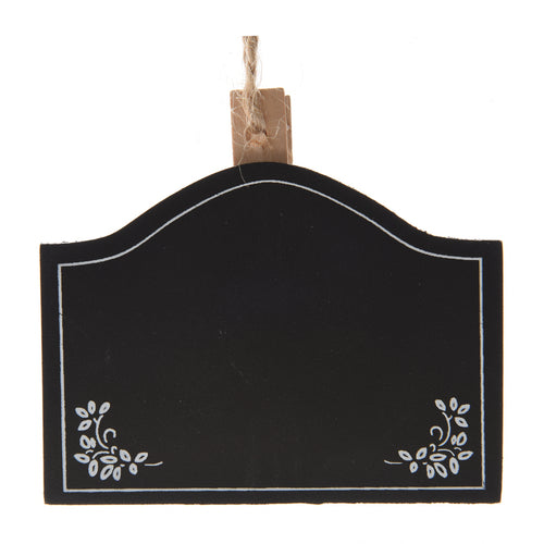 MDF Blackboard On Peg Black