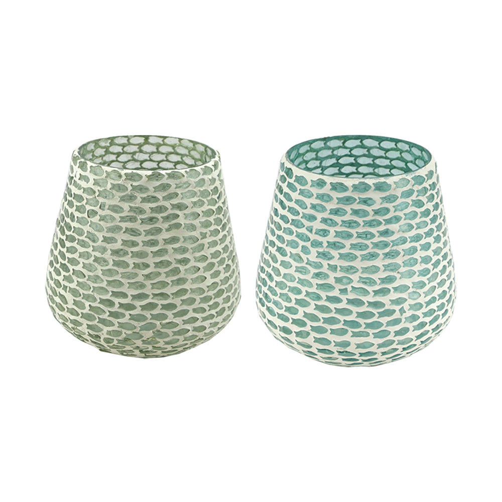 Fish Glass Tealight 2 Colors